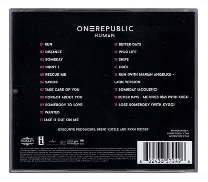 One Republic Onerepublic Human Deluxe Disco Cd
