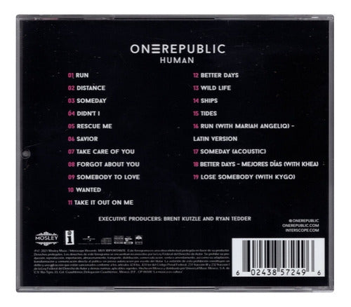 One Republic Onerepublic Human Deluxe Disco Cd