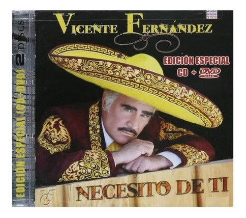 Vicente Fernandez Necesito De Ti Especial Disco Cd + Dvd