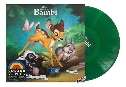 Bambi 80th Anniversary Disney Soundtrack Verde Green Lp Vinyl