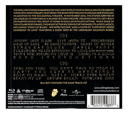 The Rolling Stones Live At The Wiltern 2 Discos Cd + Blu-ray