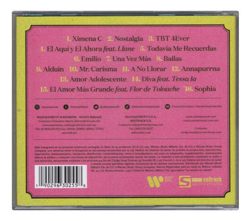 Ximena Sariñana Amor Adolescente Disco Cd