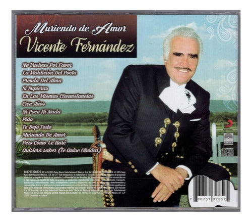 Vicente Fernandez Muriendo De Amor Disco Cd