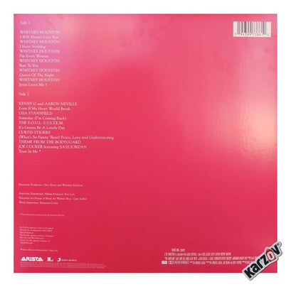 Whitney Houston The Bodyguard Soundtrack Lp Vinyl / Rojo