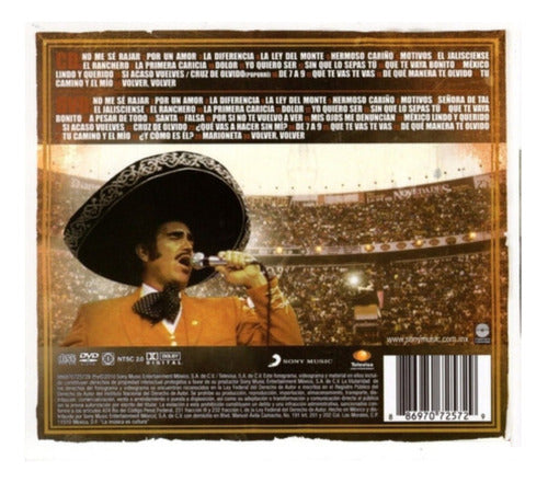 Vicente Fernandez Un Mexicano En La Mexico 2 Discos Cd + Dvd