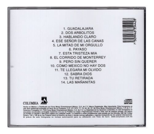 Vicente Fernandez Lo Mejor De La Baraja Con El Rey Disco Cd