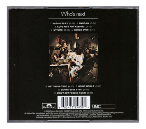 The Who Who's Next Disco Cd