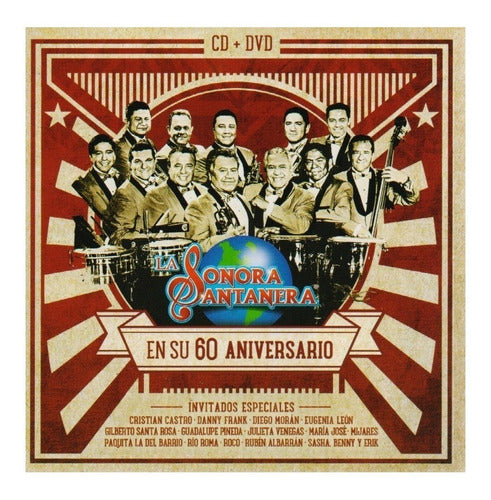 La Sonora Santanera 60 Aniversario 2 Discos Cd + Dvd