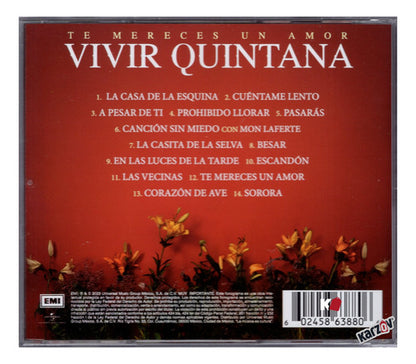 Vivir Quintana Te Mereces Un Amor Disco Cd
