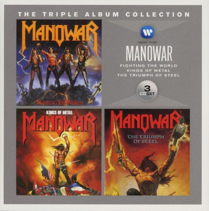 Manowar Triple Album Collection Box 3 Discos Cd