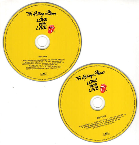 The Rolling Stones Love You Live 2 Discos Cd