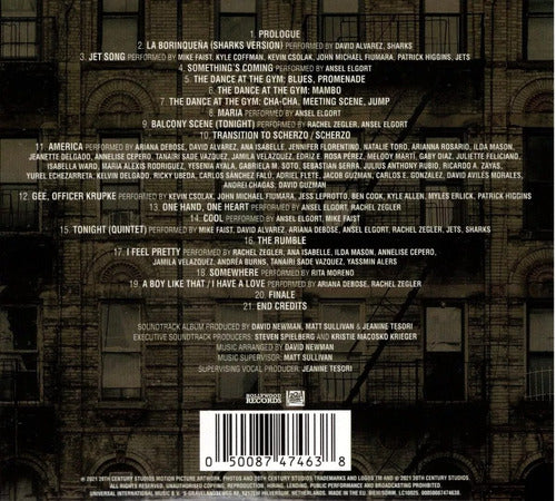 West Side Story 2021 Soundtrack Disco Cd