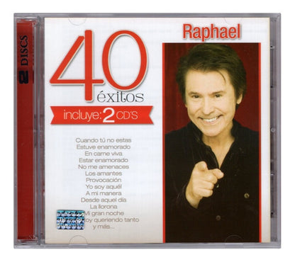 Raphael 40 Exitos 2 Discos Cd