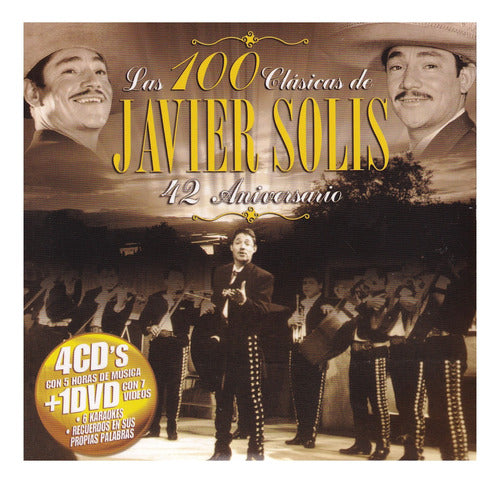 Javier Solis Las 100 Clasicas 42 Aniversario 4 Cd + Dvd