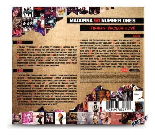 Madonna Finally Enough Love 50 Number Ones 3 Discos Cd