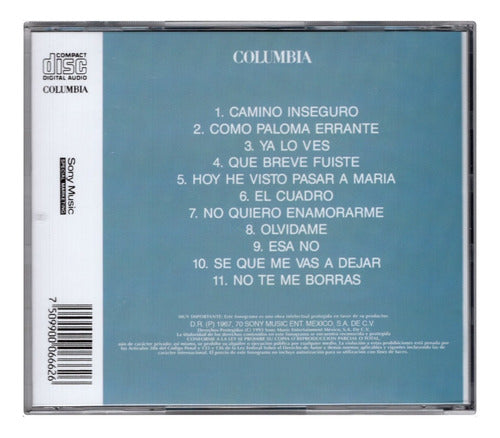 Vicente Fernandez Camino Inseguro Disco Cd