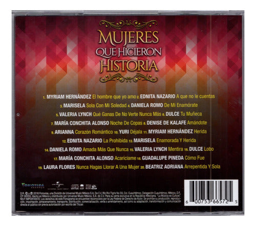 Yuri Dulce Marisela Ednita Mujeres Que Hicieron Historia Disco Cd