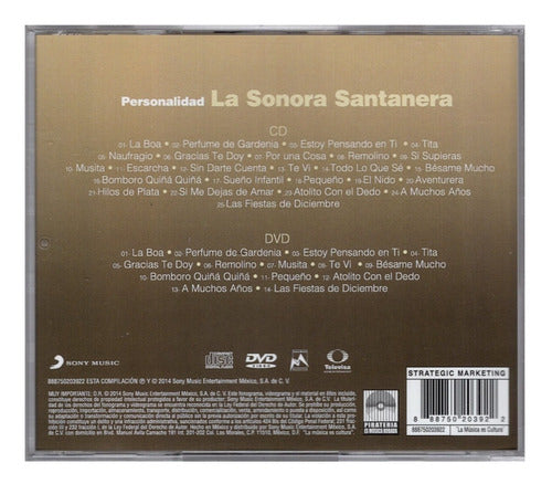 La Sonora Santanera Personalidad  2 Discos Cd + Dvd