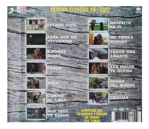 Vicente Fernandez Necesito De Ti Especial Disco Cd + Dvd
