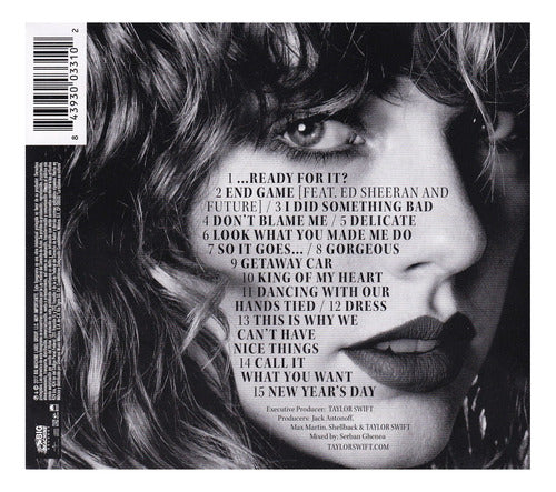 Taylor Swift Reputation Disco Cd
