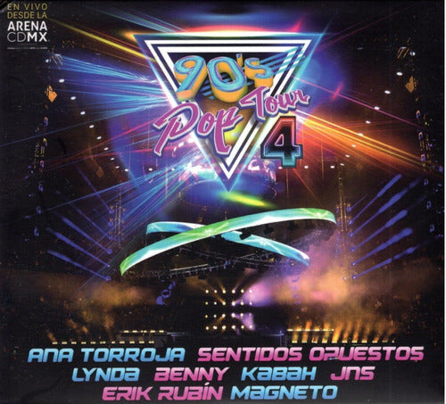 90's Pop Tour Volumen 4 Digipack 4 Discos Cd + 2 Dvd