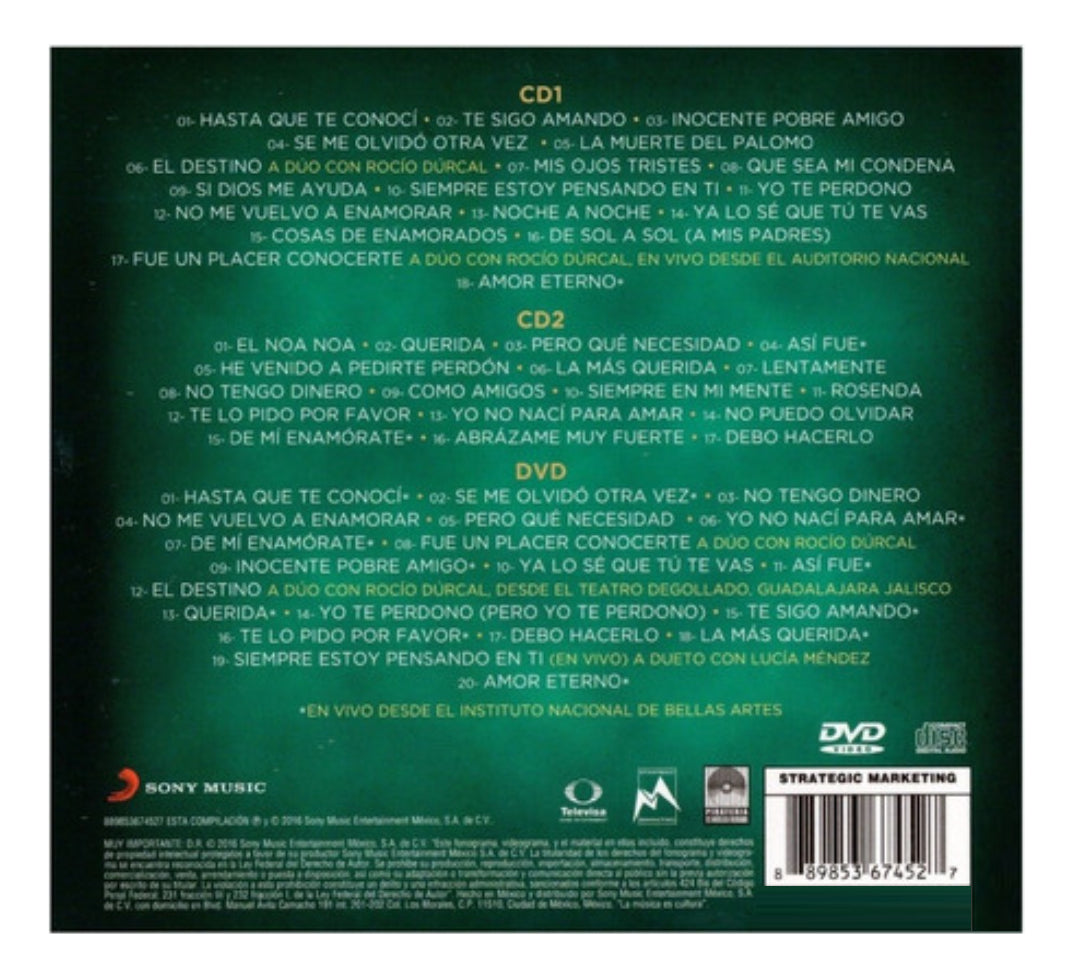 Mi Historia Musical - Juan Gabriel - 2 Discos Cd 's + Dvd