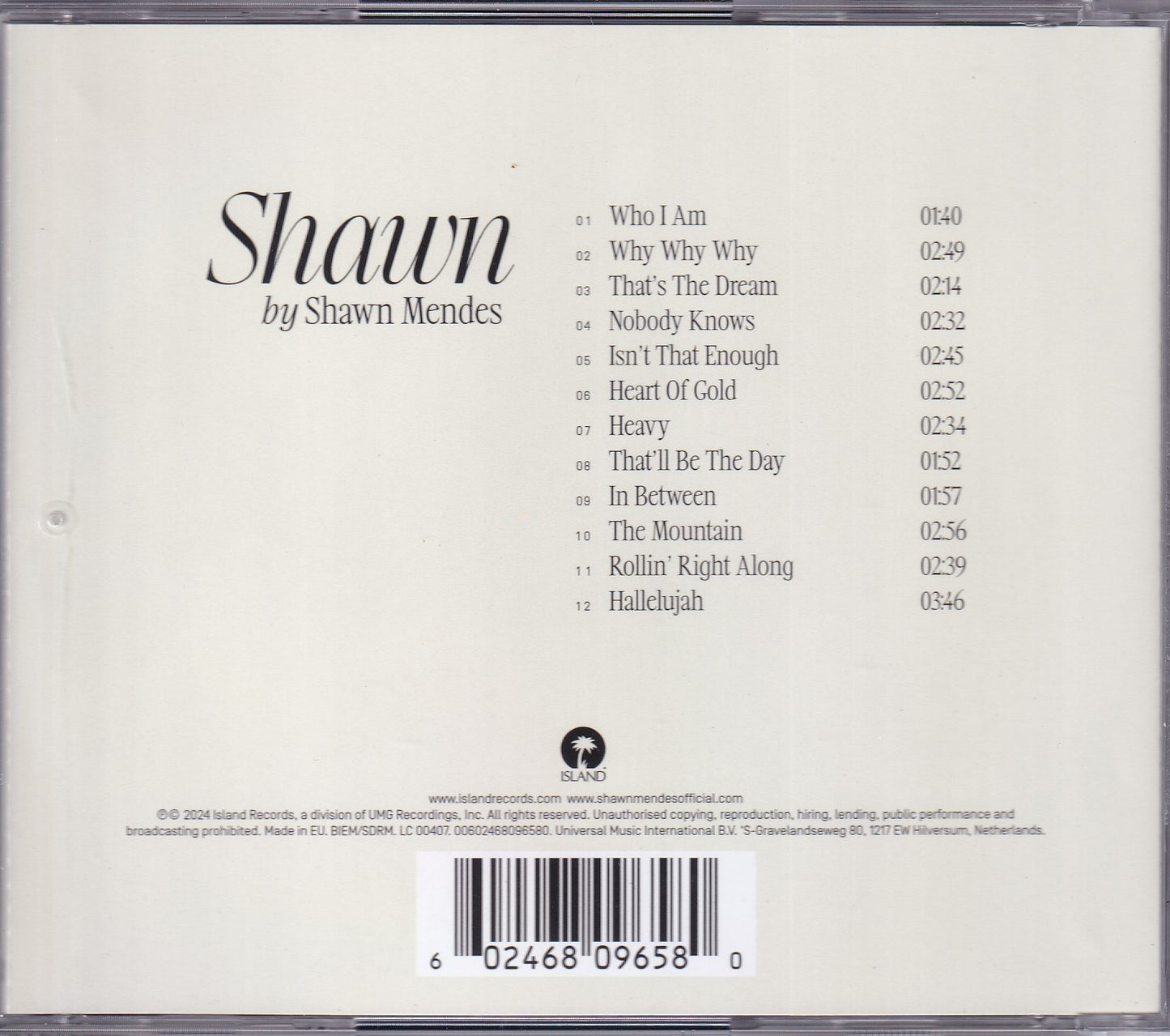 Shawn Mendes Shawn Disco Cd