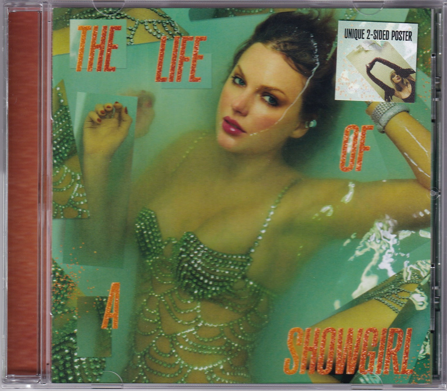 Taylor Swift The Life Of A Showgirl Disco Cd + Poster