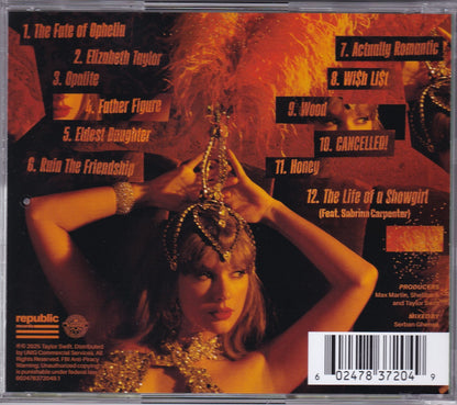 Taylor Swift The Life Of A Showgirl Disco Cd + Poster