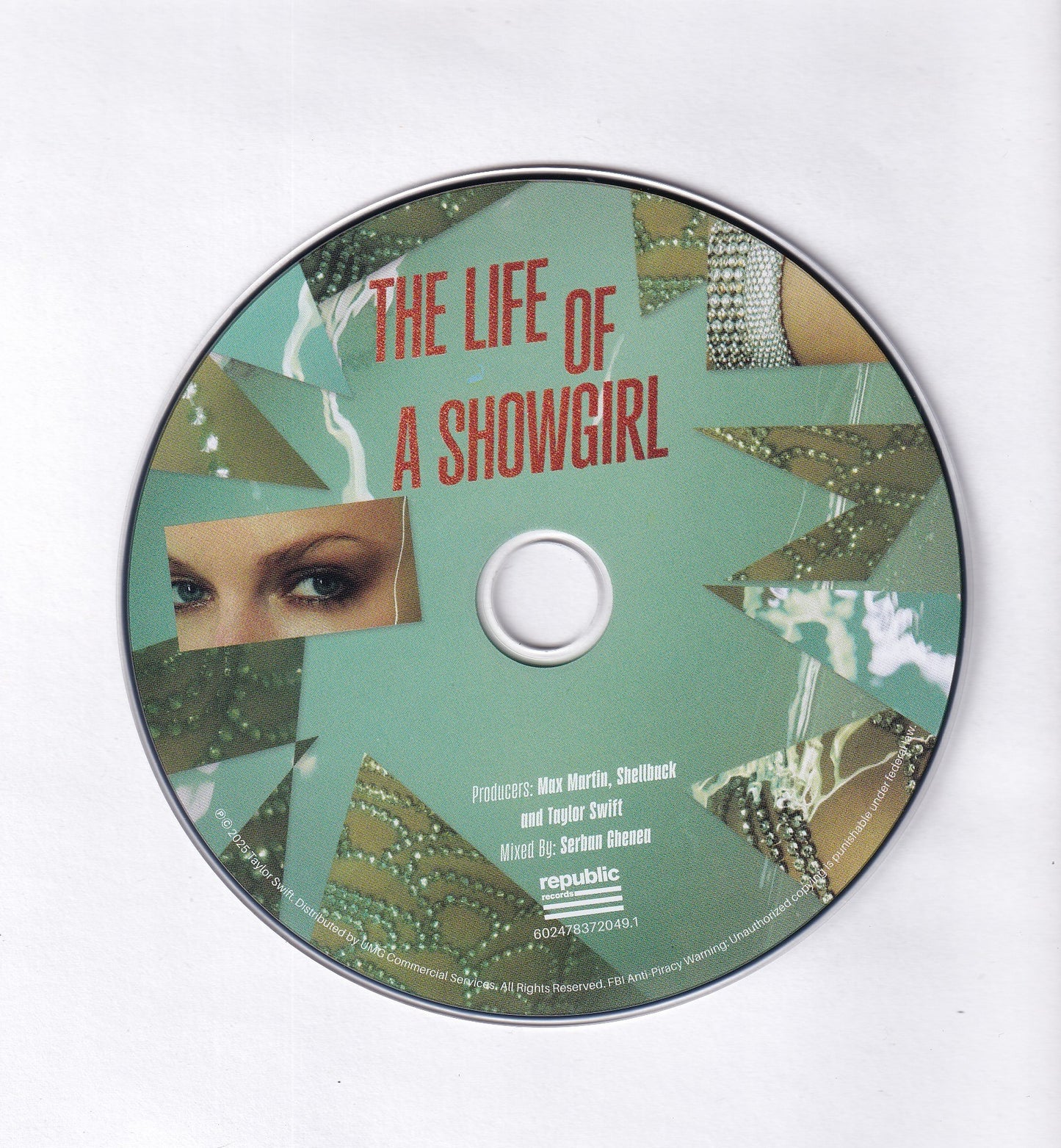 Taylor Swift The Life Of A Showgirl Disco Cd + Poster