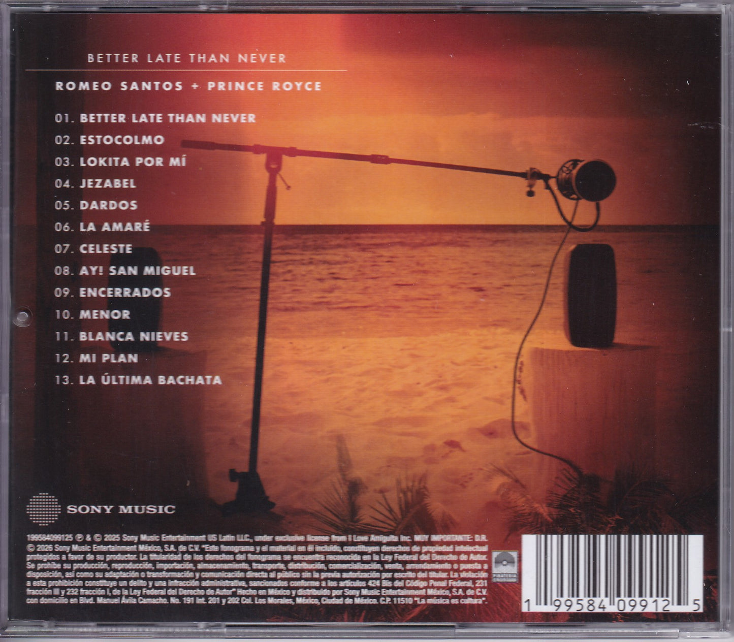 Romeo Santos Prince Royce Better Late Than Never Cd