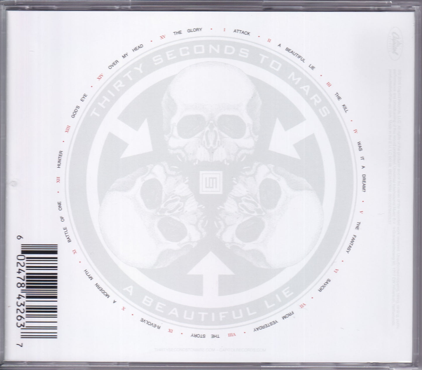 Thirty Seconds To Mars A Beautiful Lie 20th Anniversary Cd