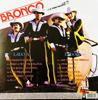 Bronco A Todo Galope Azul Blue Lp Vinyl