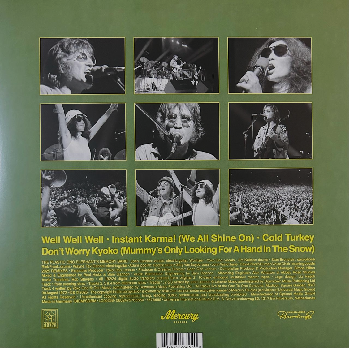 John Lennon & Yoko Plastic Ono Band Power To The People RSD 2025 Amarillo Yellow LP Vinyl