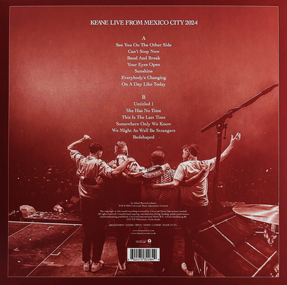 Keane Live From Mexico City 2024 RSD 2025 Green & White Splatter LP Vinyl