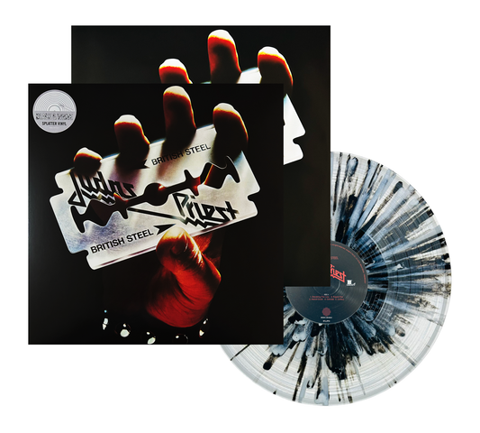 Judas Priest British Steel Splatter Black & White Lp Vinyl