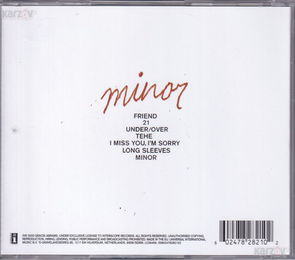 Gracie Abrams Minor 5th Anniversary Disco 2025 Cd