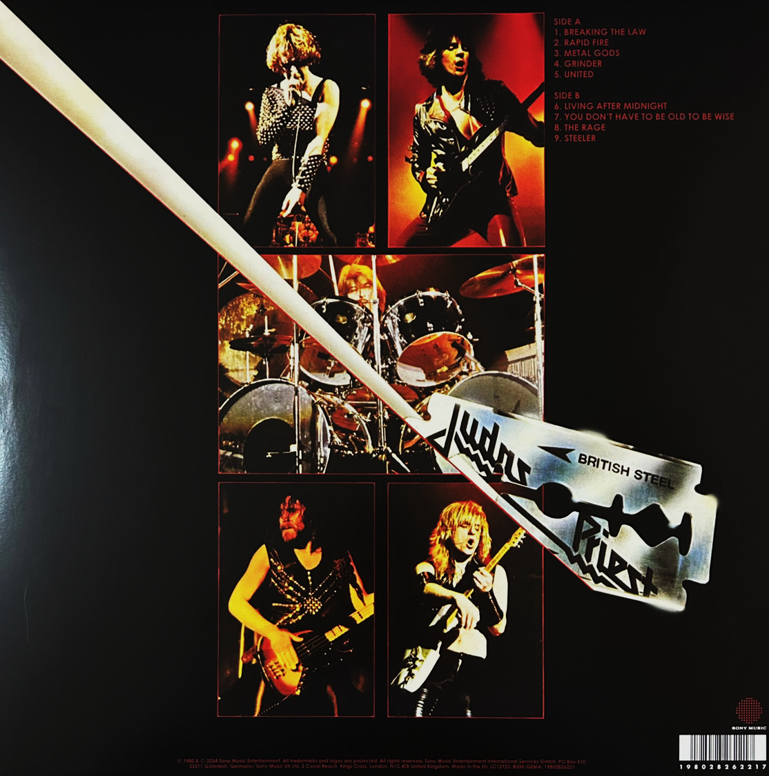 Judas Priest British Steel Splatter Black & White Lp Vinyl