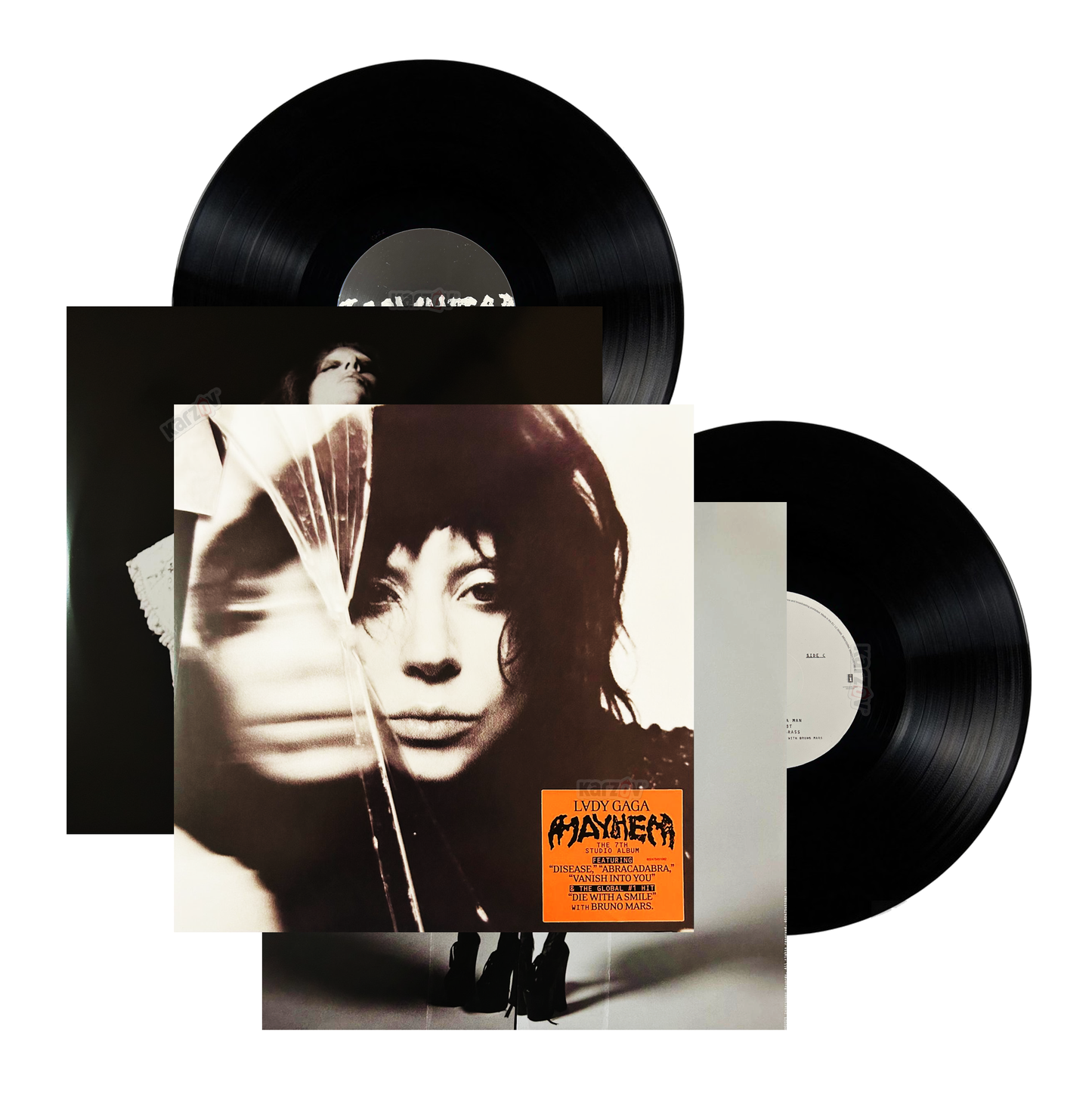 Lady Gaga Mayhem 2025 Negro Black 2 Lp Vinyl