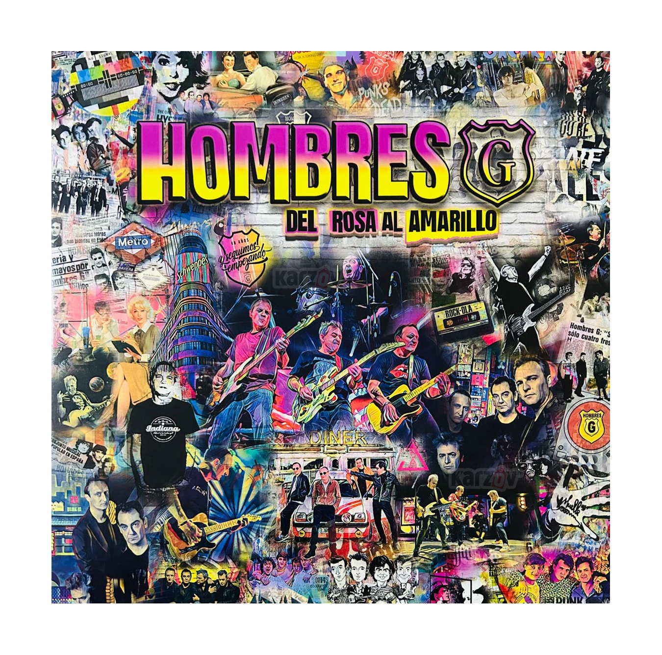Hombres G Del Rosa Al Amarillo Pink & Yellow 2 Lp Vinyl