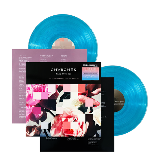 Chvrches Every Open Eye 10th Anniversary RSD 2025 Azul Transparent Blue 2 LP Vinyl