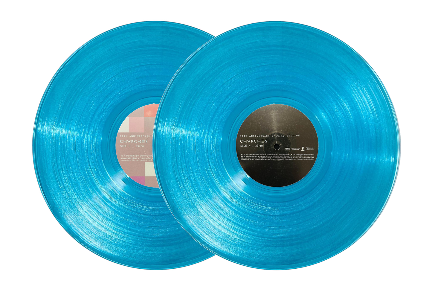 Chvrches Every Open Eye 10th Anniversary RSD 2025 Azul Transparent Blue 2 LP Vinyl