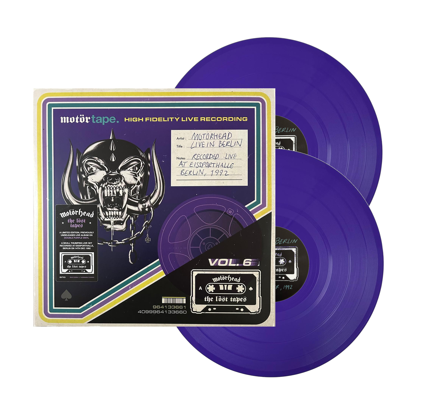 Motorhead The Lost Tapes Vol. 6 Live In Berlin 1992 RSD 2025 Morado Purple 2 LP Vinyl