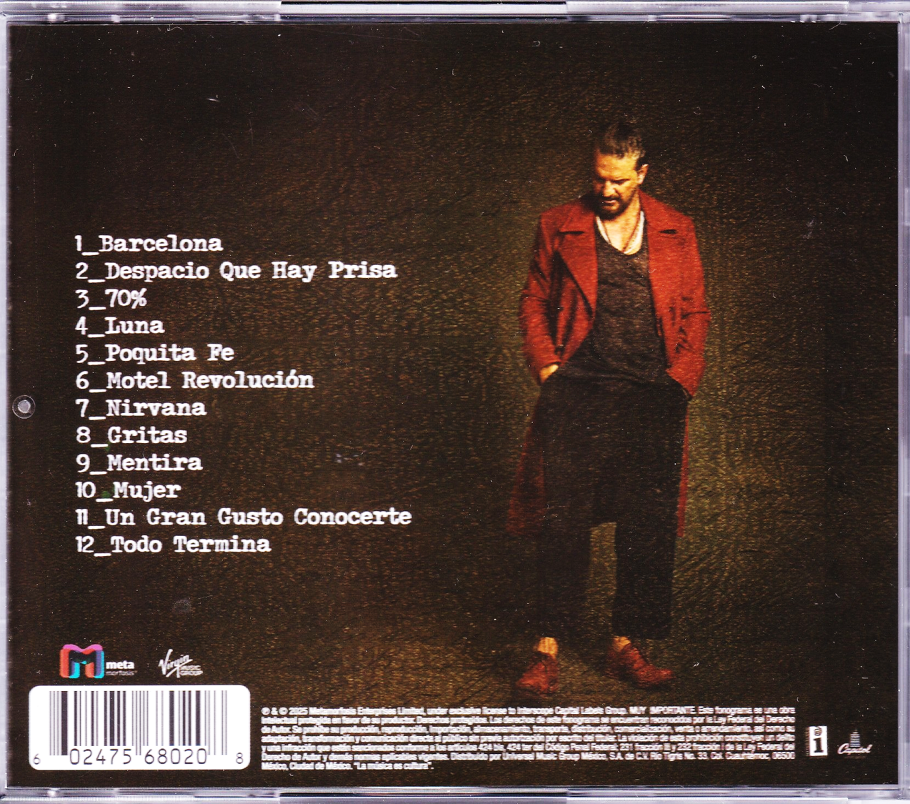 Ricardo Arjona Seco Disco Cd