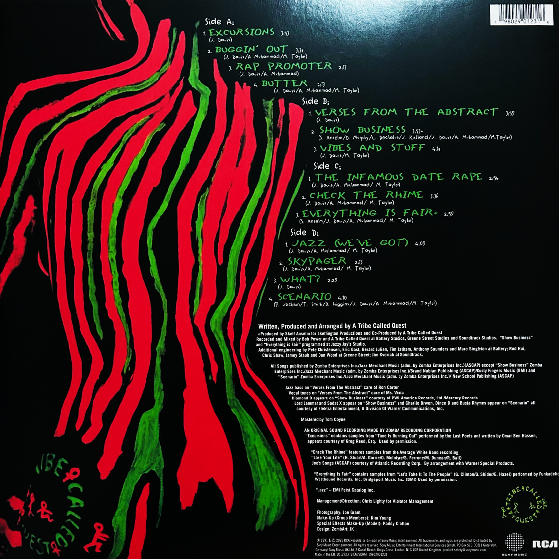 A Tribe Called Quest Low End Theory RSD 2025 Green & Black Splatter 2 LP Vinyl