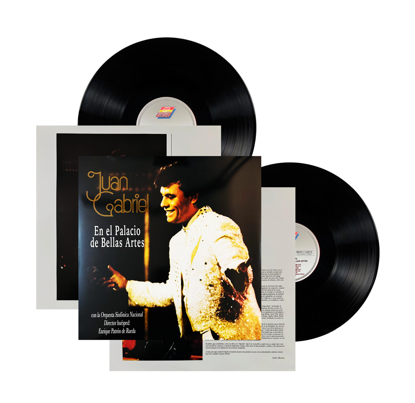 Juan Gabriel En El Palacio De Las Bellas Artes 2 Lp Vinyl