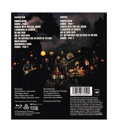 Pink Floyd At Pompeii Mcmlxxii 2025 Concierto Blu-ray