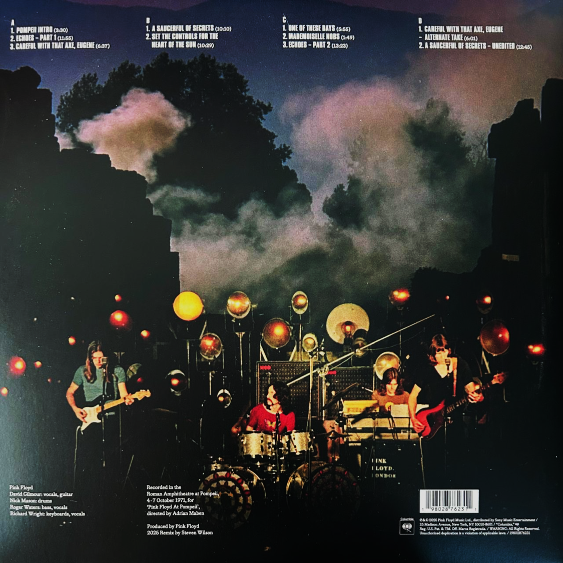 Pink Floyd At Pompeii Mcmlxxii 2 Lp Vinyl
