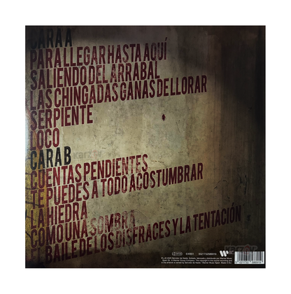 Enrique Bunbury Cuentas Pendientes Black Negro Lp Vinyl
