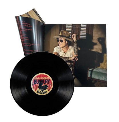 Enrique Bunbury Cuentas Pendientes Black Negro Lp Vinyl